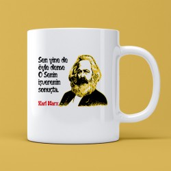 Karl Marx Baskılı Kupa