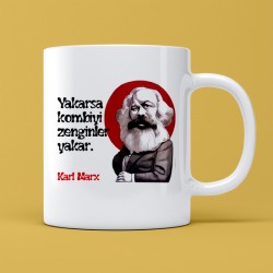 Karl Marx Baskılı Kupa